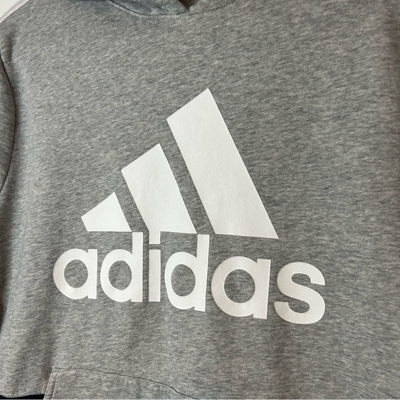 Adidas Gray and Black Pullover Hoodie - Picture 2 of 4